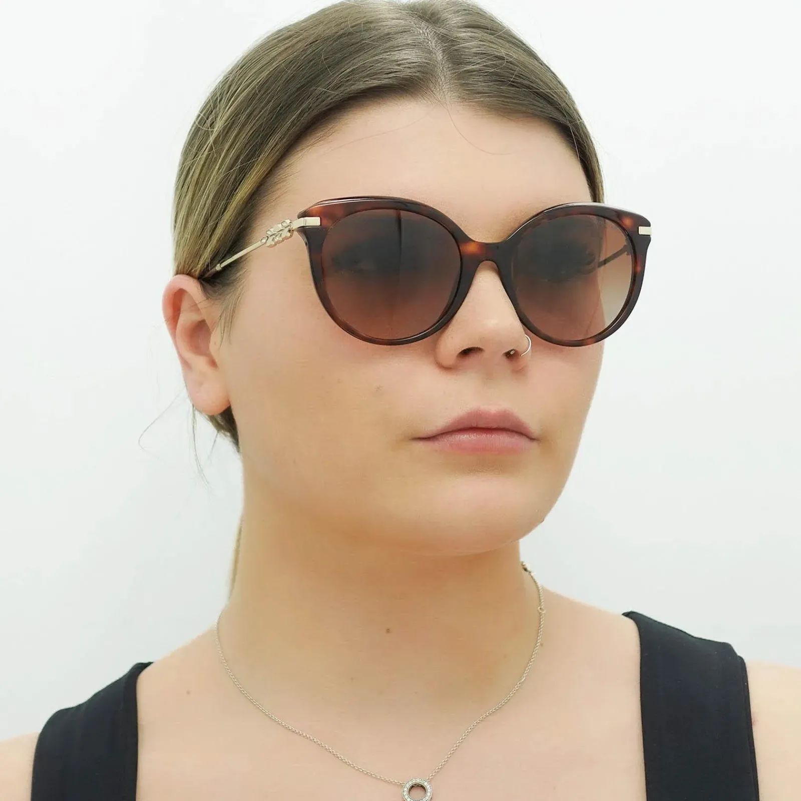 Tiffany Cat-Eye^Sunglasses TF4189 80023B Havana Brown Gradient