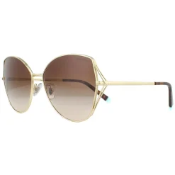 Tiffany Butterfly^Sunglasses TF3072 60213B Pale Gold Brown Gradient