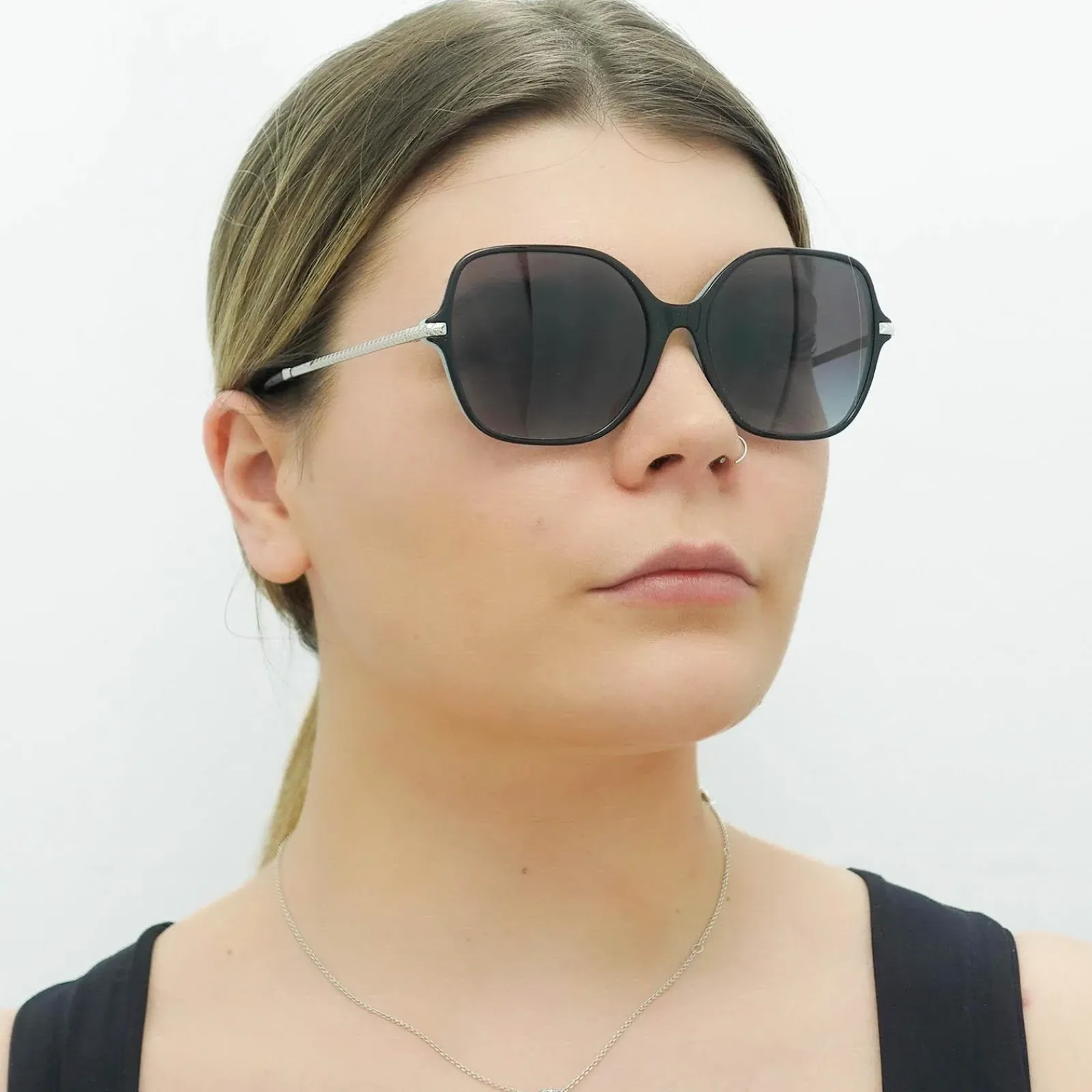Tiffany Square^Sunglasses TF4191 80553C Black on Blue Grey Gradient