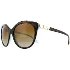 Tiffany Polarised^Sunglasses TF4133 8134T3 Havana Blue Brown Gradient Polarized