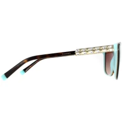 Tiffany Square^Sunglasses TF4174B 81343B Havana On Blue Brown Gradien