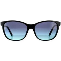 Tiffany Rectangle^Sunglasses TF4174B 80559S Black On Blue Blue Gradient