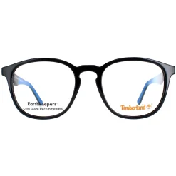 Timberland Round^Glasses Frames TB1626 001 Black Men