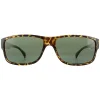 Timberland Rectangle^Sunglasses TB9064 52R Dark Havana Green