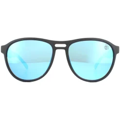 Timberland Polarised^Sunglasses TB9140 02H Matte Black Blue Polarised