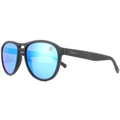 Timberland Polarised^Sunglasses TB9140 02H Matte Black Blue Polarised