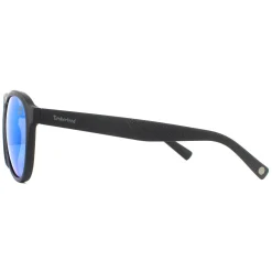 Timberland Polarised^Sunglasses TB9140 02H Matte Black Blue Polarised