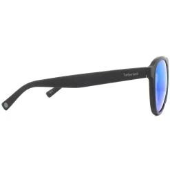 Timberland Polarised^Sunglasses TB9140 02H Matte Black Blue Polarised