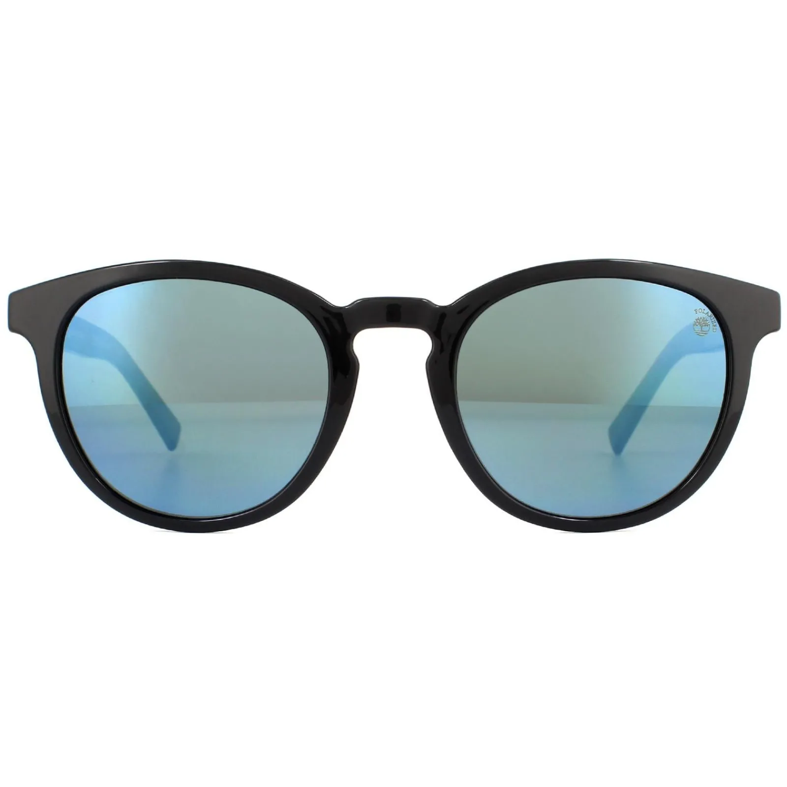 Timberland Polarised^Sunglasses TB9128 01D Shiny Black Blue Blue Polarized