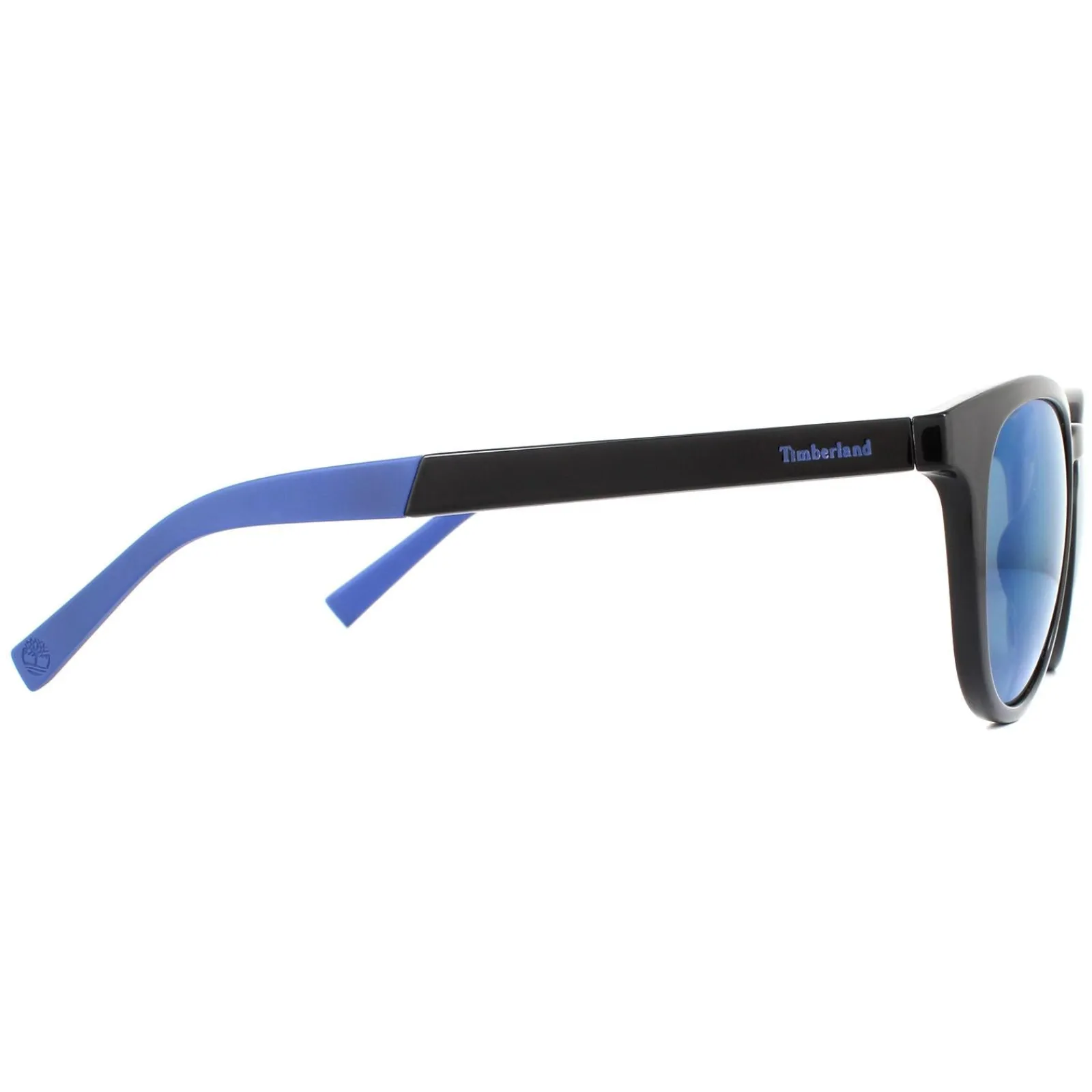 Timberland Polarised^Sunglasses TB9128 01D Shiny Black Blue Blue Polarized
