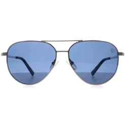 Timberland Polarised^Sunglasses TB9304 08D Shiny Gunmetal Smoke Polarised