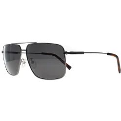 Timberland Polarised|Rectangle^Sunglasses TB9292 06D Shiny Dark Nickeltin Smoke Polarized