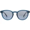Timberland Polarised^Sunglasses TB9128 91D Matte Blue Blue Grey Polarized