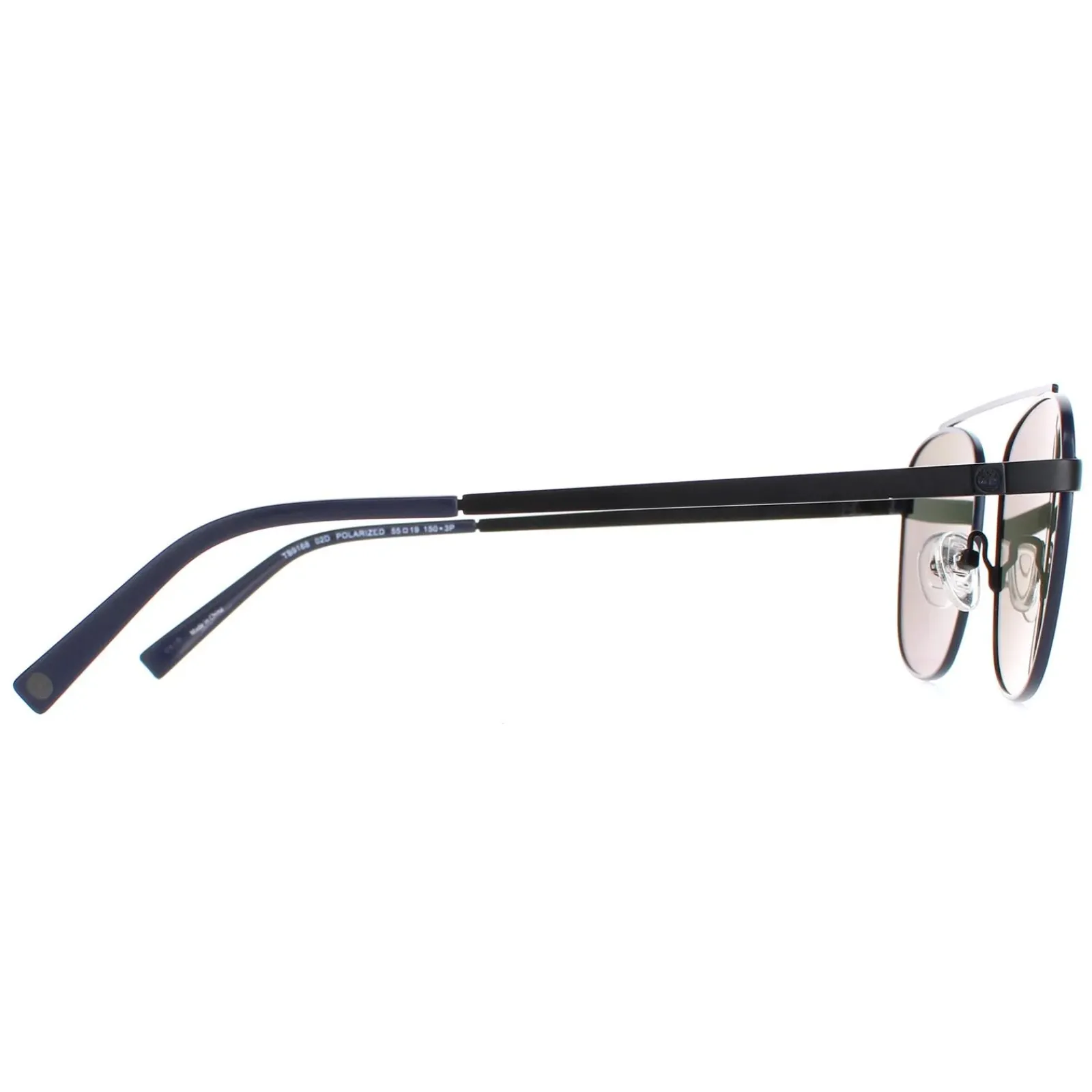 Timberland Aviator^Sunglasses TB9168 02D Matte Black Grey Polarized