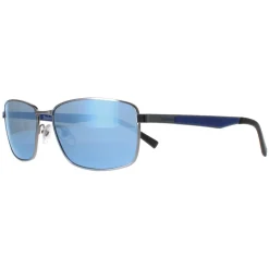 Timberland Polarised^Sunglasses TB9233 06D Shiny Dark Nickeltin Smoke Polarized