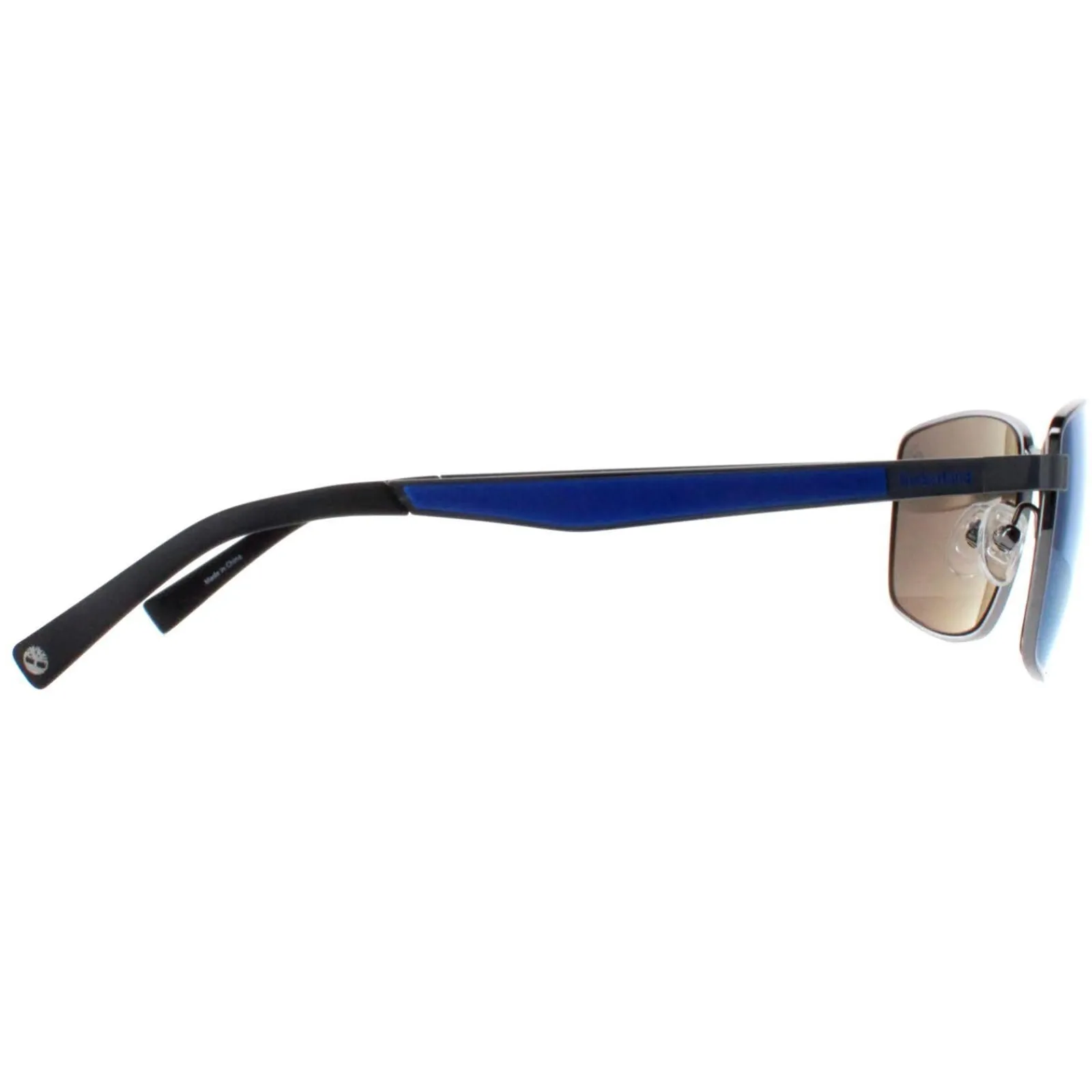 Timberland Polarised^Sunglasses TB9233 06D Shiny Dark Nickeltin Smoke Polarized