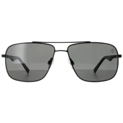 Timberland Polarised^Sunglasses TB9107 02D Matte Black Smoke Polarized