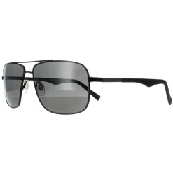 Timberland Polarised^Sunglasses TB9107 02D Matte Black Smoke Polarized