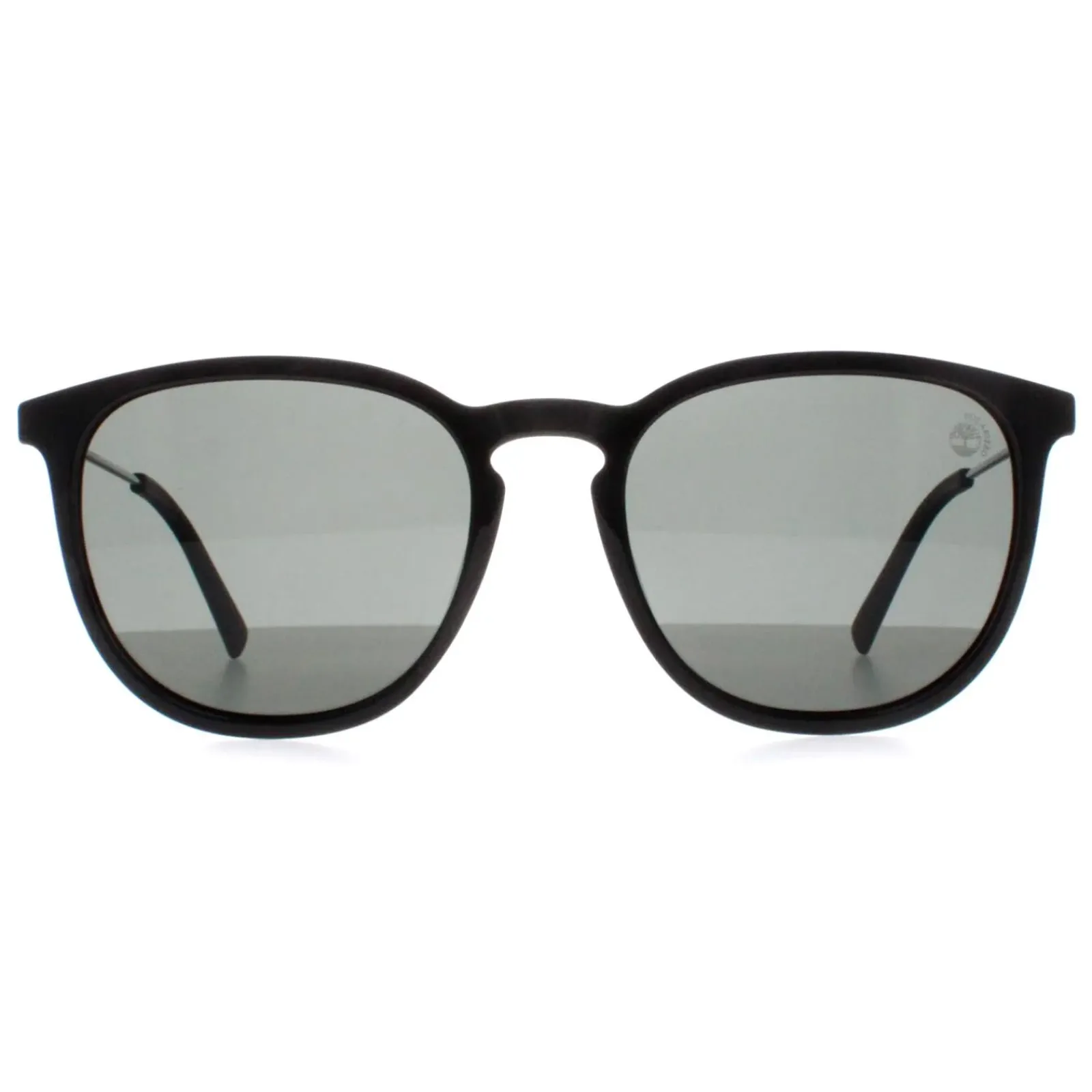 Timberland Polarised|Round^Sunglasses TB9291-H 01R Shiny Black Green Polarised