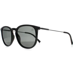 Timberland Polarised|Round^Sunglasses TB9291-H 01R Shiny Black Green Polarised