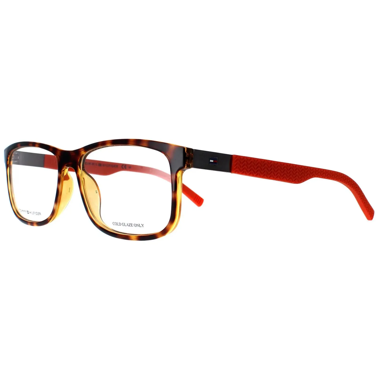 Tommy Hilfiger Tommy Hilfiger|Rectangle^Glasses Frames TH1446 L9G Havana Orange Men
