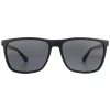 Tommy Hilfiger Rectangle^Sunglasses TH1547/S 003 IR Matte Black Grey