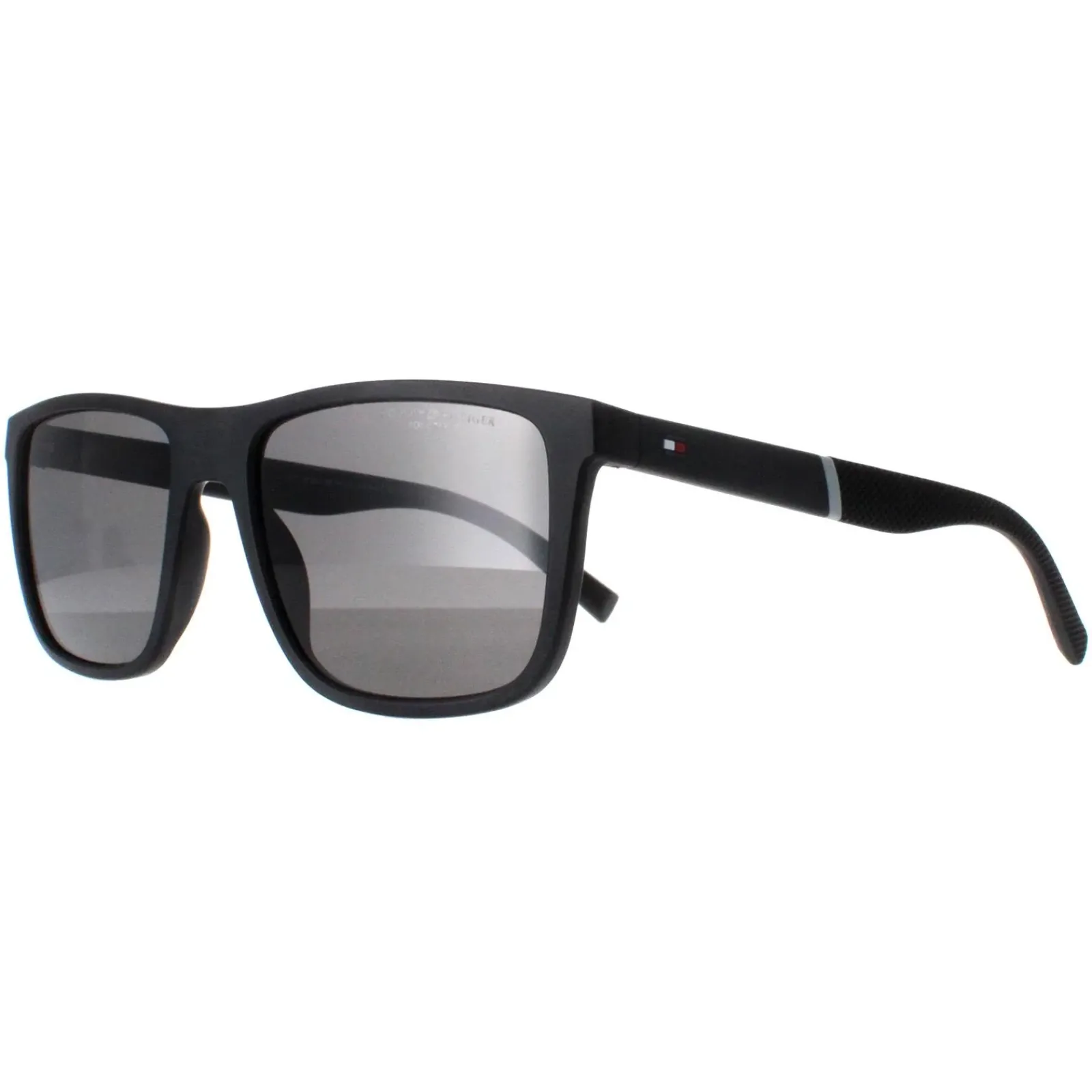 Tommy Hilfiger Polarised|Rectangle^Sunglasses TH 2043 003 M9 Matte Black Grey Polarized