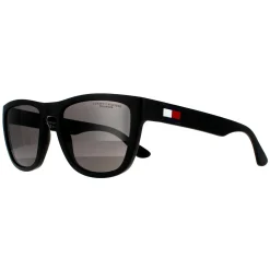 Tommy Hilfiger Polarised|Square^Sunglasses TH 1557/S 003 M9 Matte Black Grey Polarized