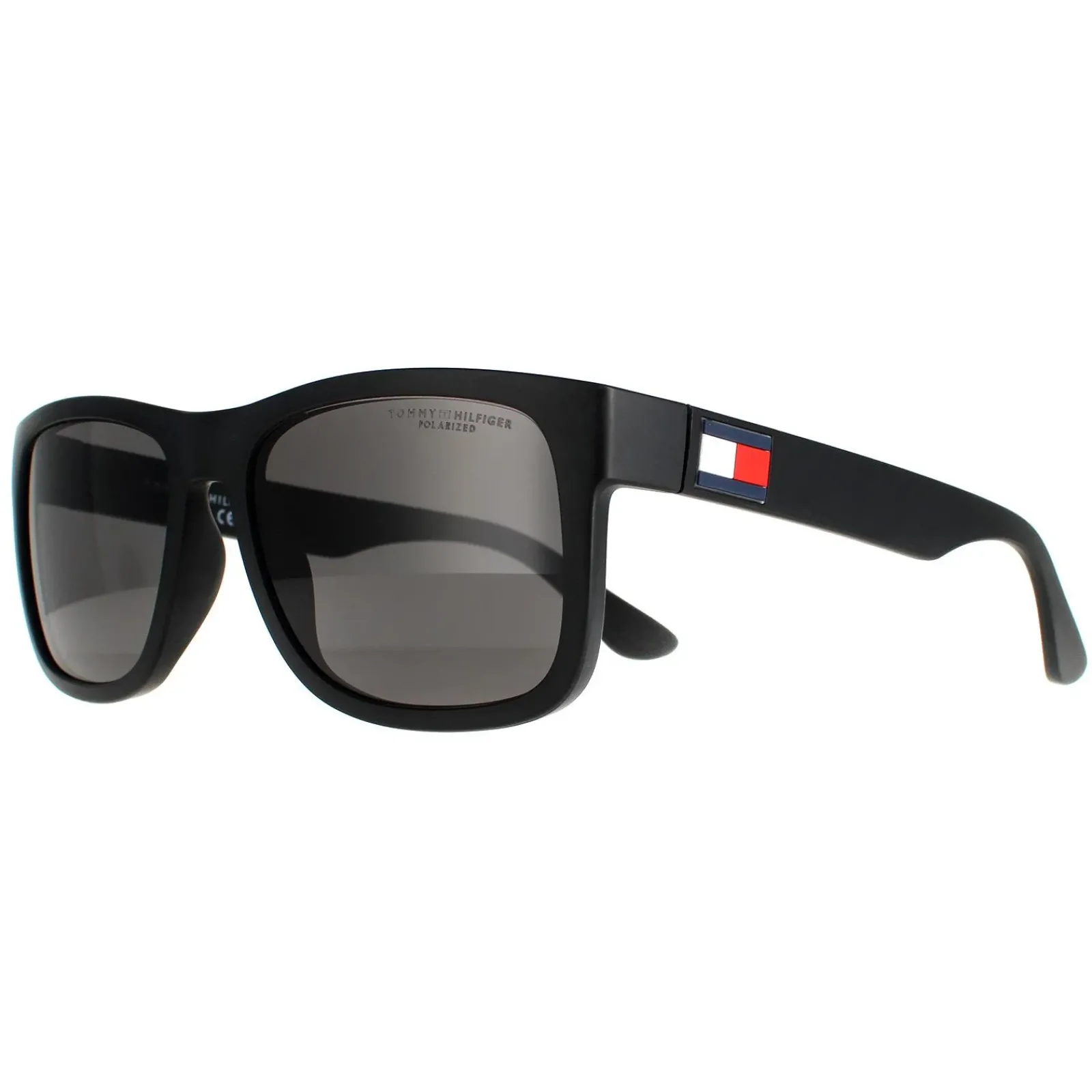 Tommy Hilfiger Polarised|Rectangle^Sunglasses TH 1556/S 003 M9 Matte Black Grey Polarized