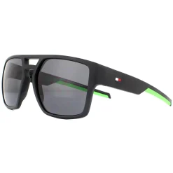 Tommy Hilfiger Rectangle^Sunglasses TH 1805/S 003 IR Matte Black Grey