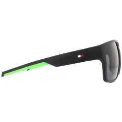 Tommy Hilfiger Rectangle^Sunglasses TH 1805/S 003 IR Matte Black Grey