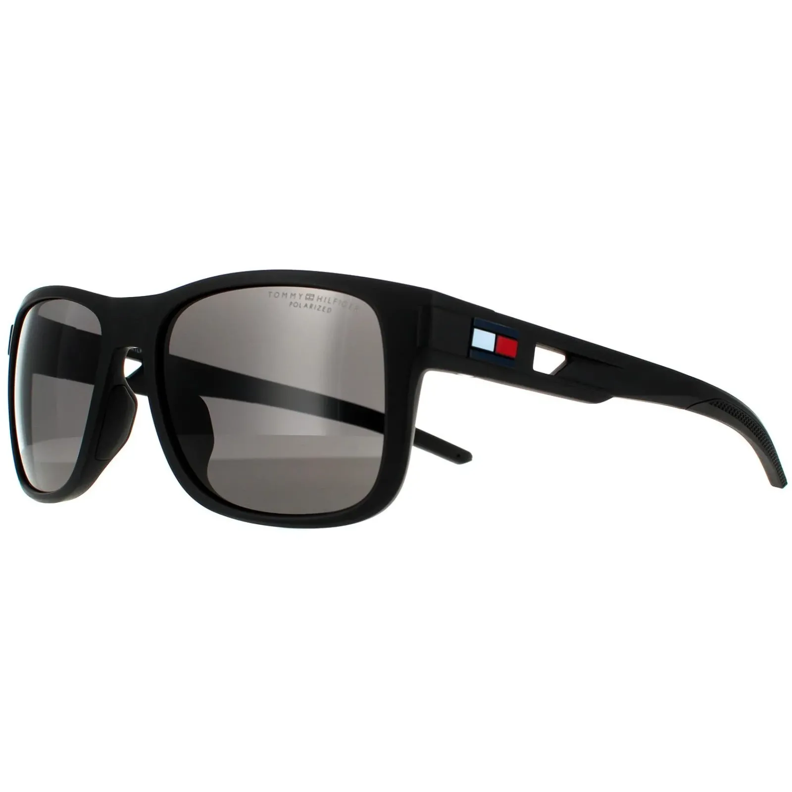 Tommy Hilfiger Polarised|Wrap^Sunglasses TH 1913/S 003 M9 Matte Black Grey Polarized