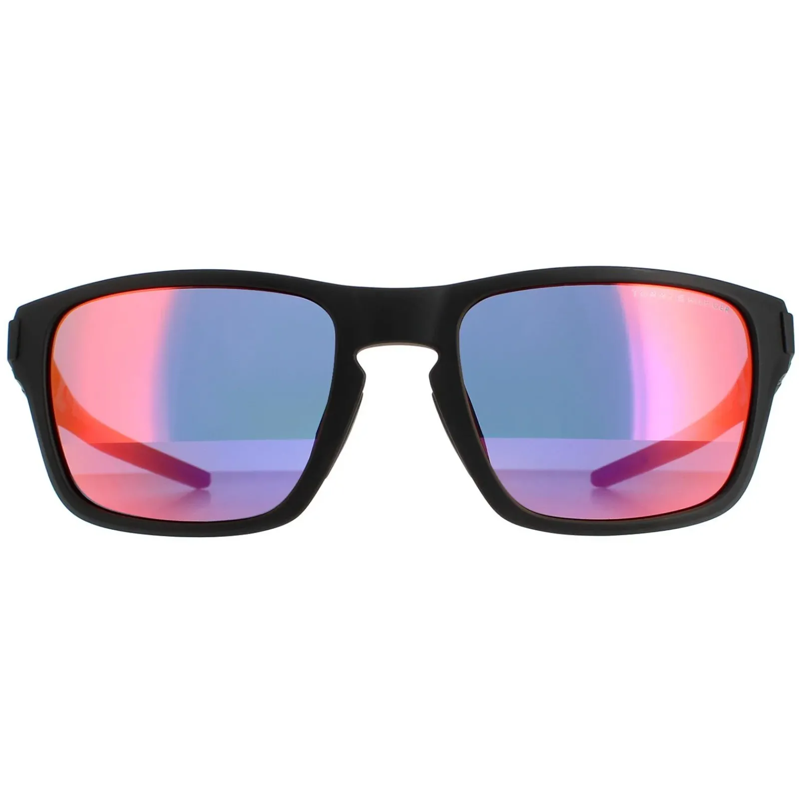 Tommy Hilfiger Rectangle^Sunglasses TH 1952/S 0VK MI Matt Black Blue Orange Mirr