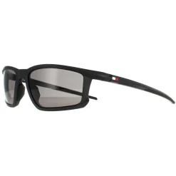 Tommy Hilfiger Polarised|Rectangle^Sunglasses TH 1914/S 003 M9 Matte Black Grey Polarised