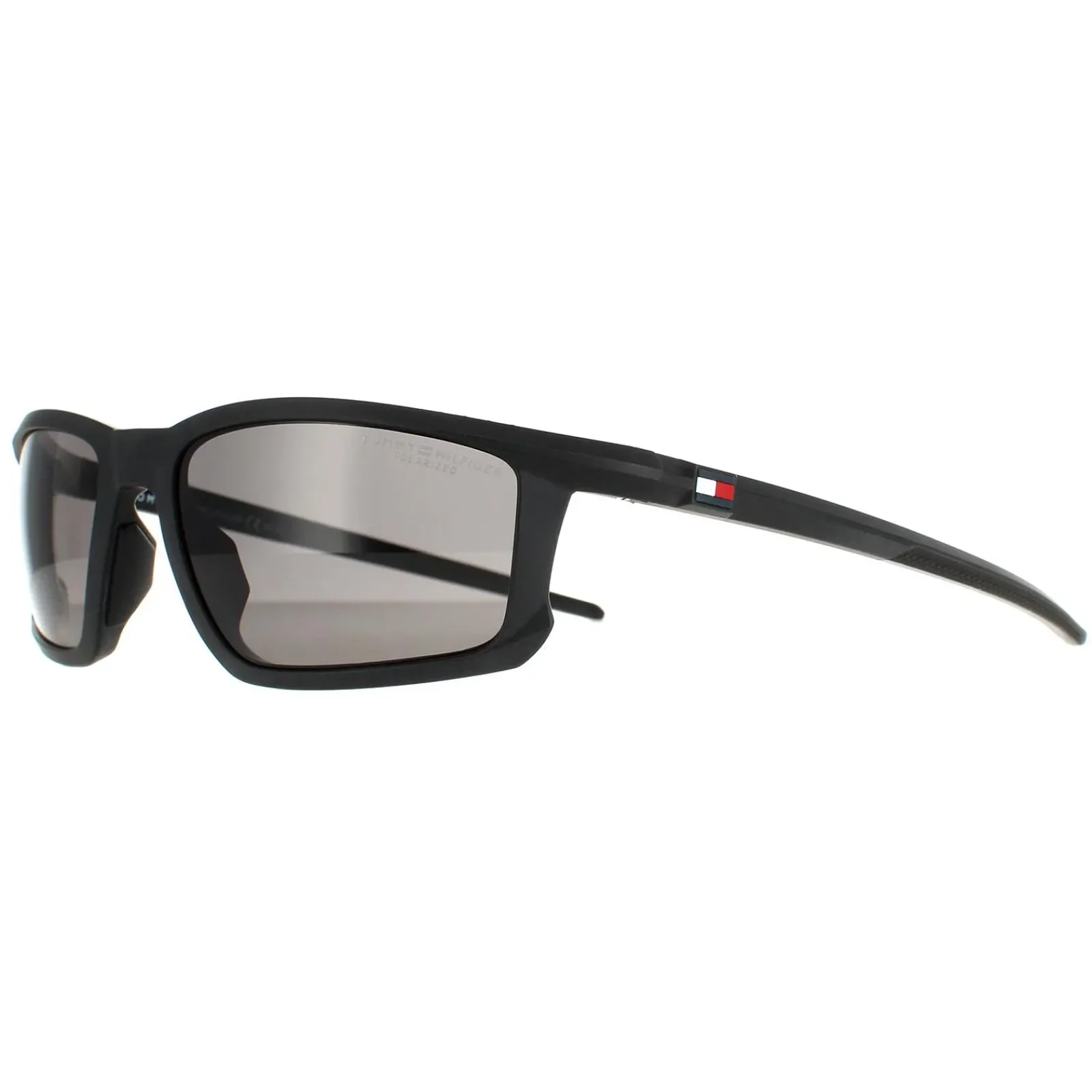 Tommy Hilfiger Polarised|Rectangle^Sunglasses TH 1914/S 003 M9 Matte Black Grey Polarised