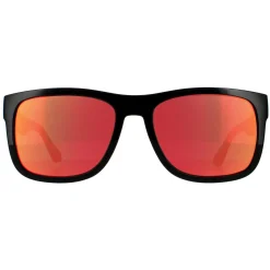 Tommy Hilfiger Rectangle^Sunglasses TH 1556/S 807 UZ Black Red Mirror