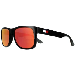 Tommy Hilfiger Rectangle^Sunglasses TH 1556/S 807 UZ Black Red Mirror