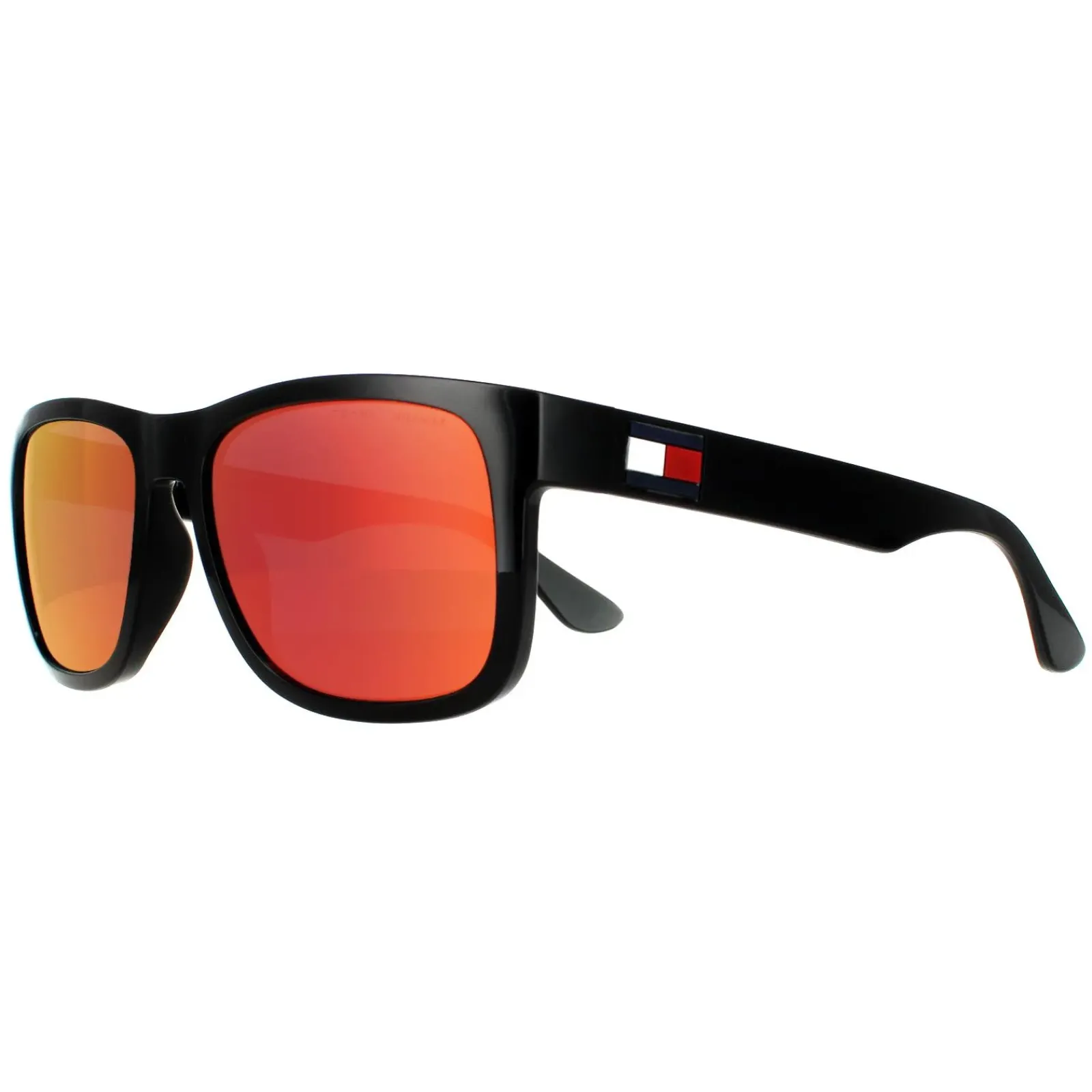 Tommy Hilfiger Rectangle^Sunglasses TH 1556/S 807 UZ Black Red Mirror