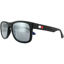 Tommy Hilfiger Rectangle^Sunglasses TH 1556/S D51 T4 Black Grey Mirror