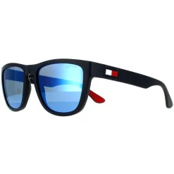 Tommy Hilfiger Square^Sunglasses TH 1557/S FLL ZS Matte Blue Blue Mirror