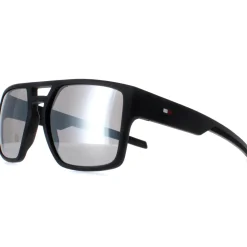 Tommy Hilfiger Rectangle^Sunglasses TH 1805/S 003 T4 Matte Black Grey Mirror