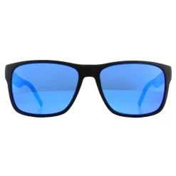 Tommy Hilfiger Rectangle^Sunglasses TH 1718/S 0VK Z0 Matte Black Blue Blue Mirro