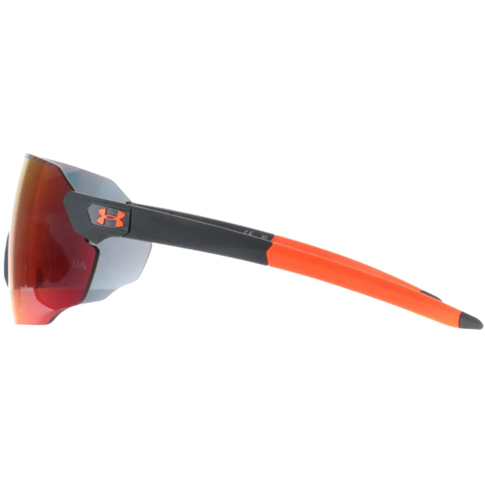 Under Armour Sport^Sunglasses Halftime 2M8 Matte Grey Orange Ruby Red Mirror