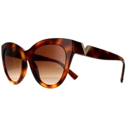 Valentino Cat-Eye^Sunglasses VA4089 501113 Light Havana Brown Gradient