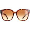 Valentino Square^Sunglasses VA4111 519413 Red Havana Brown Gradient