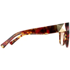 Valentino Square^Sunglasses VA4111 519413 Red Havana Brown Gradient