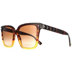 Valentino Square^Sunglasses VA4098 519013 Havana Orange Gradient Brown Gradie