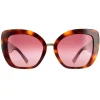Valentino Cat-Eye^Sunglasses VA4057 50118H Light Havana Purple Gradient