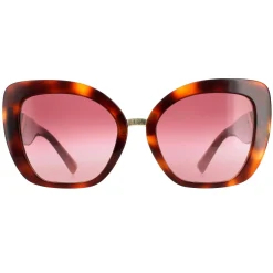 Valentino Cat-Eye^Sunglasses VA4057 50118H Light Havana Purple Gradient
