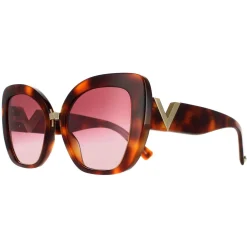 Valentino Cat-Eye^Sunglasses VA4057 50118H Light Havana Purple Gradient